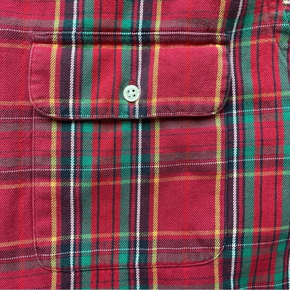 Ralph Lauren Classic RL Workshirt 100% Cotton Flannel Plaid Size Large - Picture 4 of 10